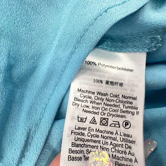 NWOT DKNY Blue Camisole Top Adjustable Straps Small Polyester Lightweight - Picture 5 of 8